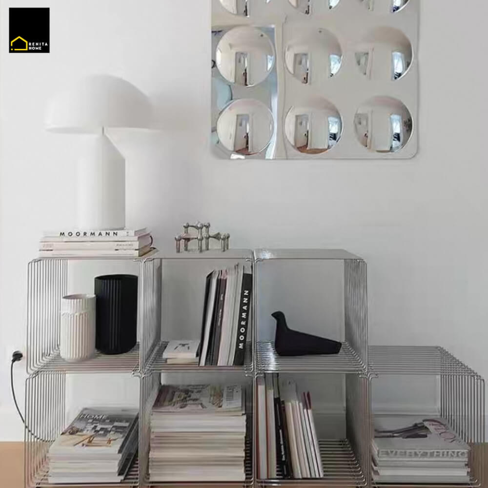 โต๊ะข้าง RENITA HOME รุ่น ADDY ขนาด 35X35X35 ซม. เหล็กอบสี สไตล์โมเดิร์น